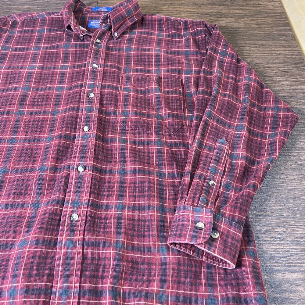 Pendleton Cotton Button Front Corduroy Shirt - image 2